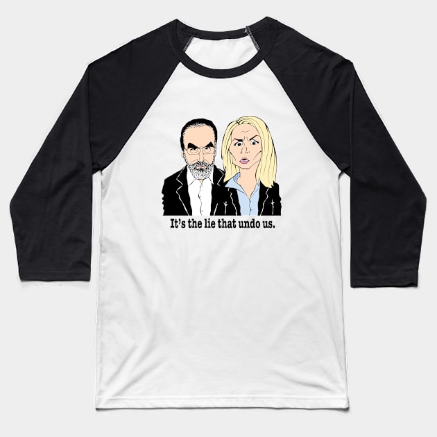 HOMELAND FAN ART!! Baseball T-Shirt by cartoonistguy